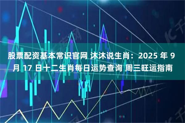 股票配资基本常识官网 沐沐说生肖：2025 年 9 月 17 日十二生肖每日运势查询 周三旺运指南